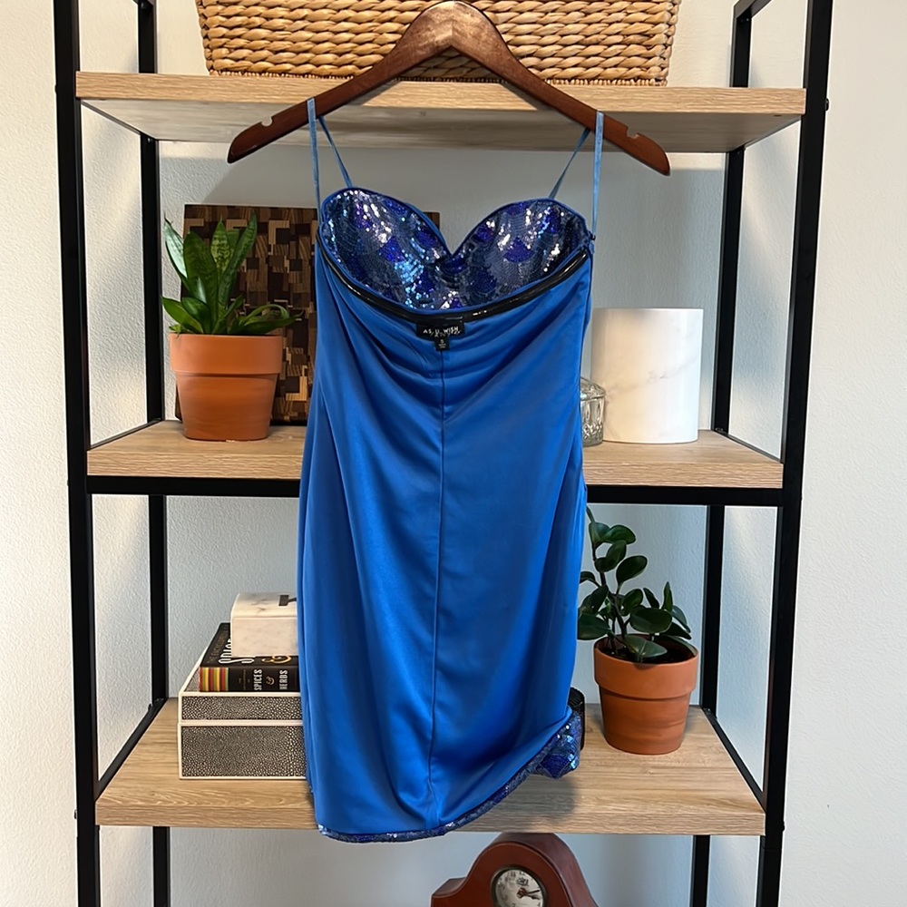 As U Wish Mini Full Mermaid Sequined Mini Dress, S - Picture 8 of 10